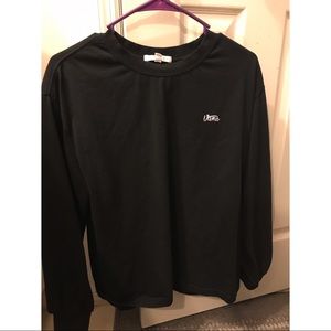 Black Embroidered Vans Sweatshirt